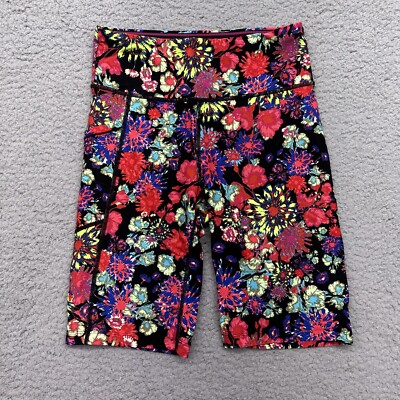 Calvin Klein Women's Size Small High Waist Bike Short 9” Inseam Floret Pop  Pink