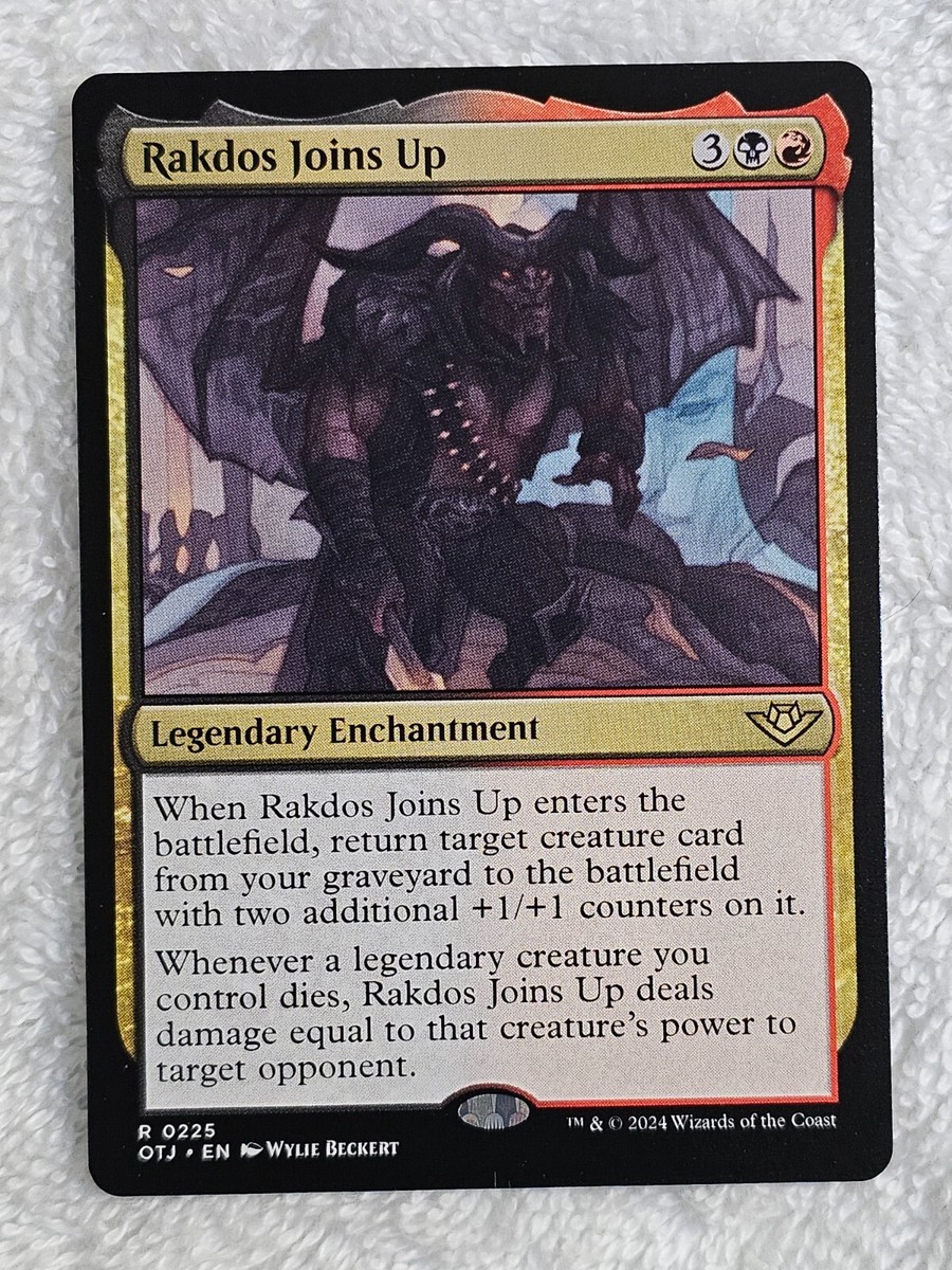 MTG Rakdos Joins Up - Outlaws of Thunder Junction (OTJ) #225 Card Rare NM