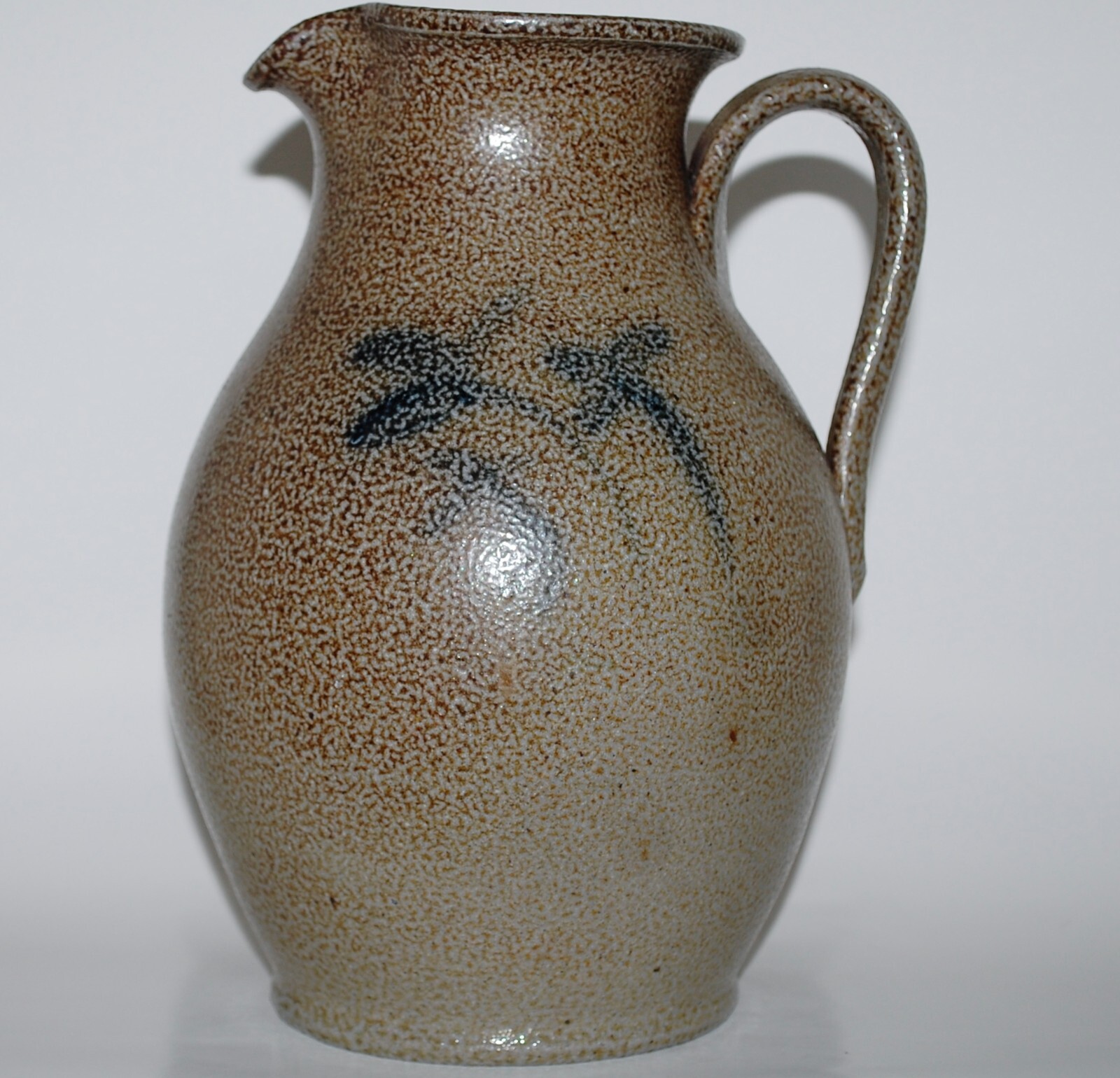 Vintage Vernon Owens Jugtown Ware Pottery Salt Glaze Pitcher Signed NC