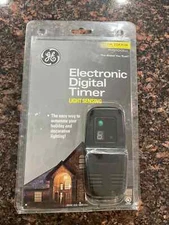 GE Electronic Outdoor Digital Light Sensing Timer