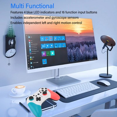 Wireless Controller Support Wake Up Motion Control Double Vibration BT Gamepad F