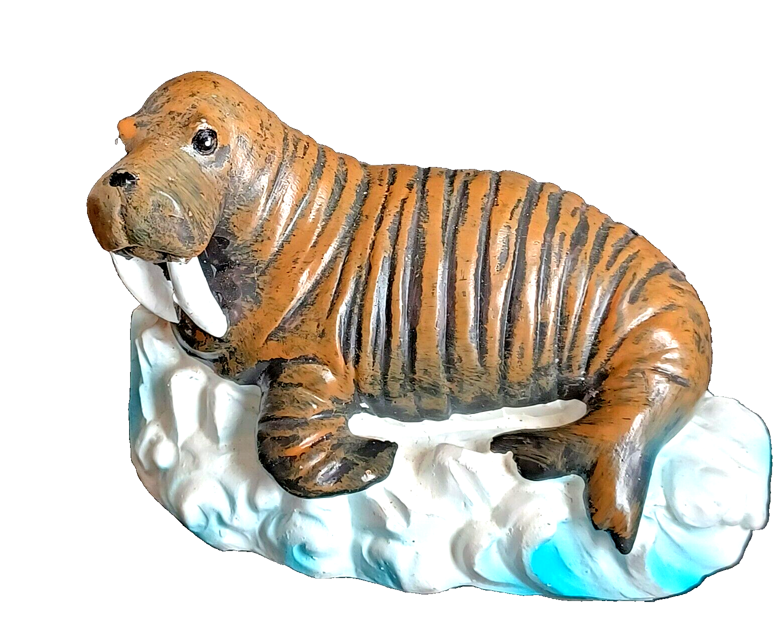 Toy Walrus Greenbrier International Safari Ltd Vintage Plastic on Ice 3.5