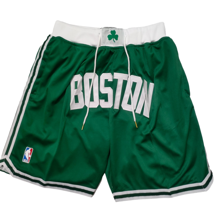 Boston Celtics NBA Basketball Shorts Pockets Size S3XL Green New eBay