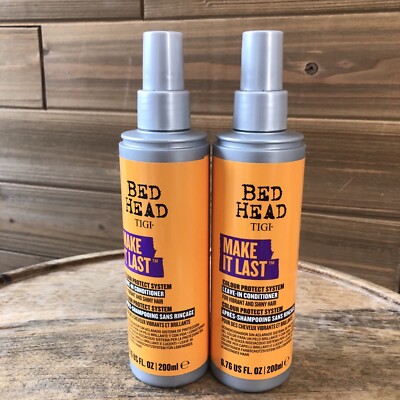 (2) Bed Head Tigi Make It Last Colour Protect System Leave In Conditioner 6.76oz