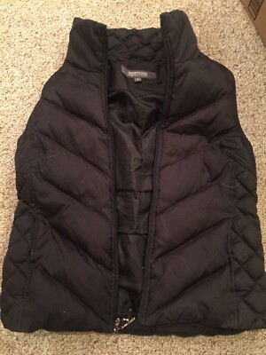 Kenneth Cole Reaction Size M Black Sleeveless Feather Down