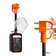 Rv Surge Protector 30 amp 10000 Joule Surge Protection with Waterproof Cover LED