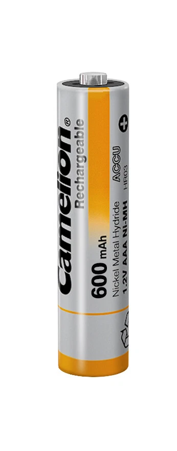 12 x Camelion 600mAh NiMh Akku Accu AAA Micro HR03 1,2V DECT Telefon - 3 x 4er - Bild 3 von 3