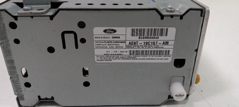 Receptor de rádio 2011-2013 Ford Fiesta AM-FM-CD-MP3 (ID AE8T-19C157-AA thru AG) - Imagem 2 de 2