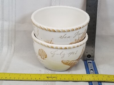 2 Certified International Coastal Discoveries Soup / Cereal Bowls