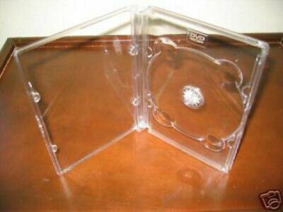 100 TOP QUALITY NEW KING DVD CASES W DVD LOGO, SUPER CLEAR, RARE- SF11