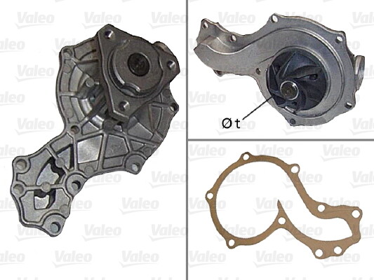 Pompe à eau Valeo 506066 à turbine haut débit pour un refroidissement moteur maximal