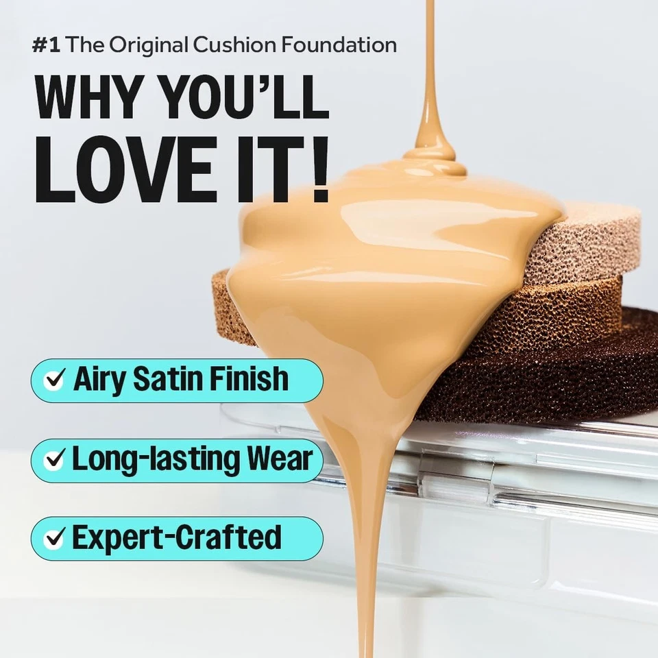 CLIO Kill Cover Cushion Foundation 19C – Matte, Long-Wear K-Beauty Compact - Image 3 of 4