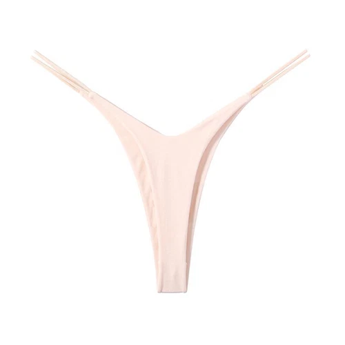 4 Pack Lot Women's Sexy High Split Thong G-String Panties Bikini Lingeries Brief - Picture 10 of 12
