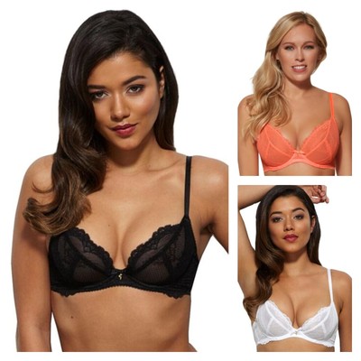 Gossard Superboost Lace Non-Padded Plunge Bra	7725 Womens Underwired Bras