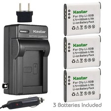 Li-50B Battery or Travel Charger for PENTAX Optio WG-2, WG-2 GPS, WG-3, WG-60