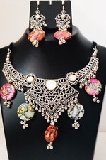 Vintage Kuchi Gypsy Necklace Jewelry Tribal BellyDance Fashion Festival Hot Sari