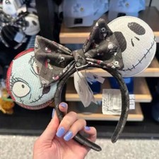 Disney.Parks Loungefly Ears Nightmare Before Christmas Sally Jack Headband US