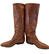 Bottes Western Joan & David En Cuir Suédé Noir - Taille US 8.5, Bout Carré, Talon Bloc, Occasion
