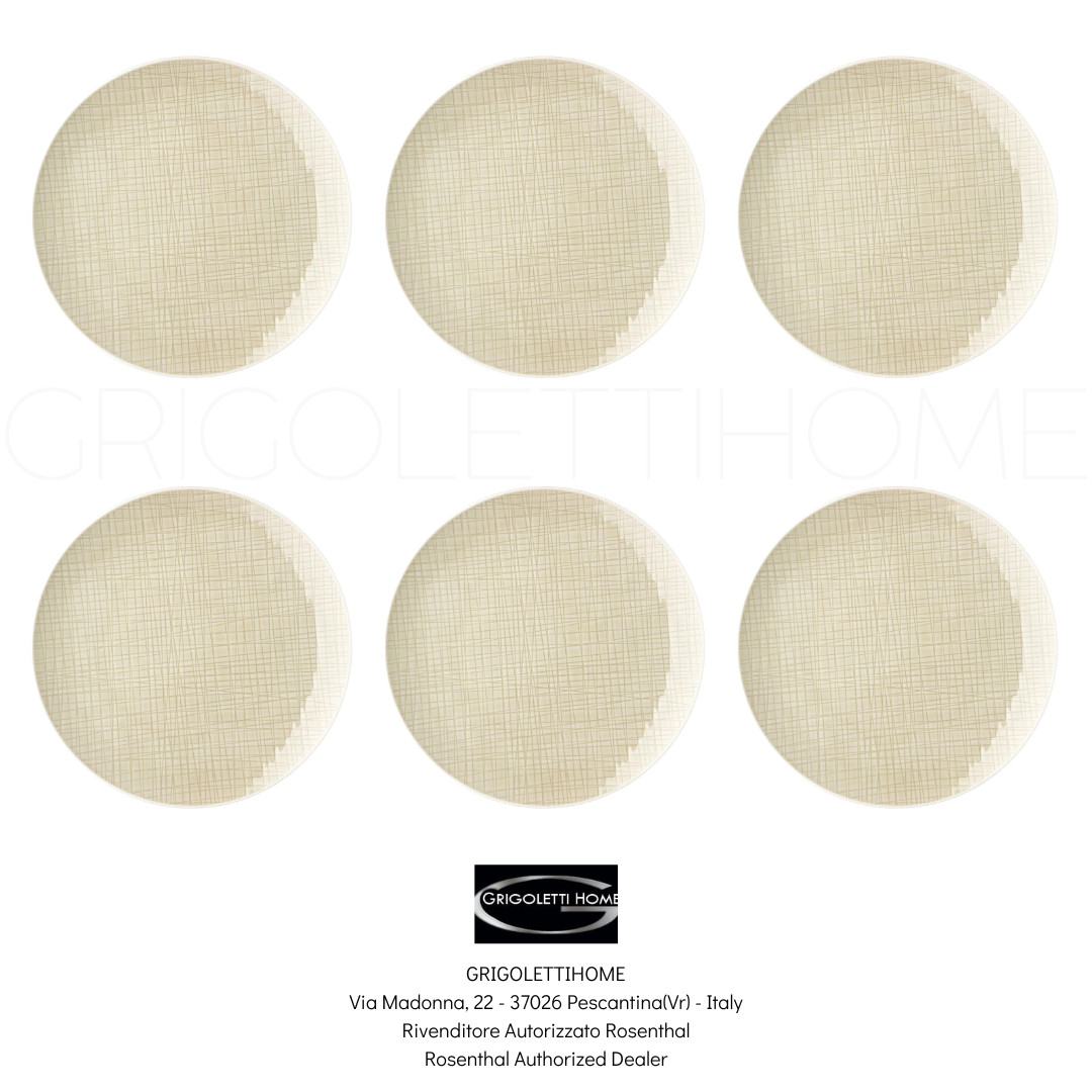 Rosenthal - Mesh Colours Cream - Set 6 Dinner Plates ø 27 cm - Retailer