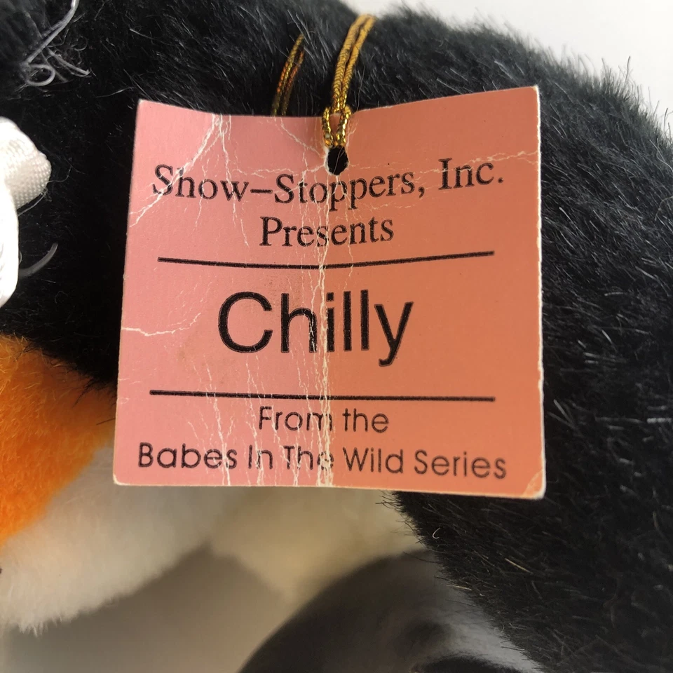 Chilly Penguin Baby Porcelain Doll Babes In The Wild Series -Vintage Foto 3 de 4