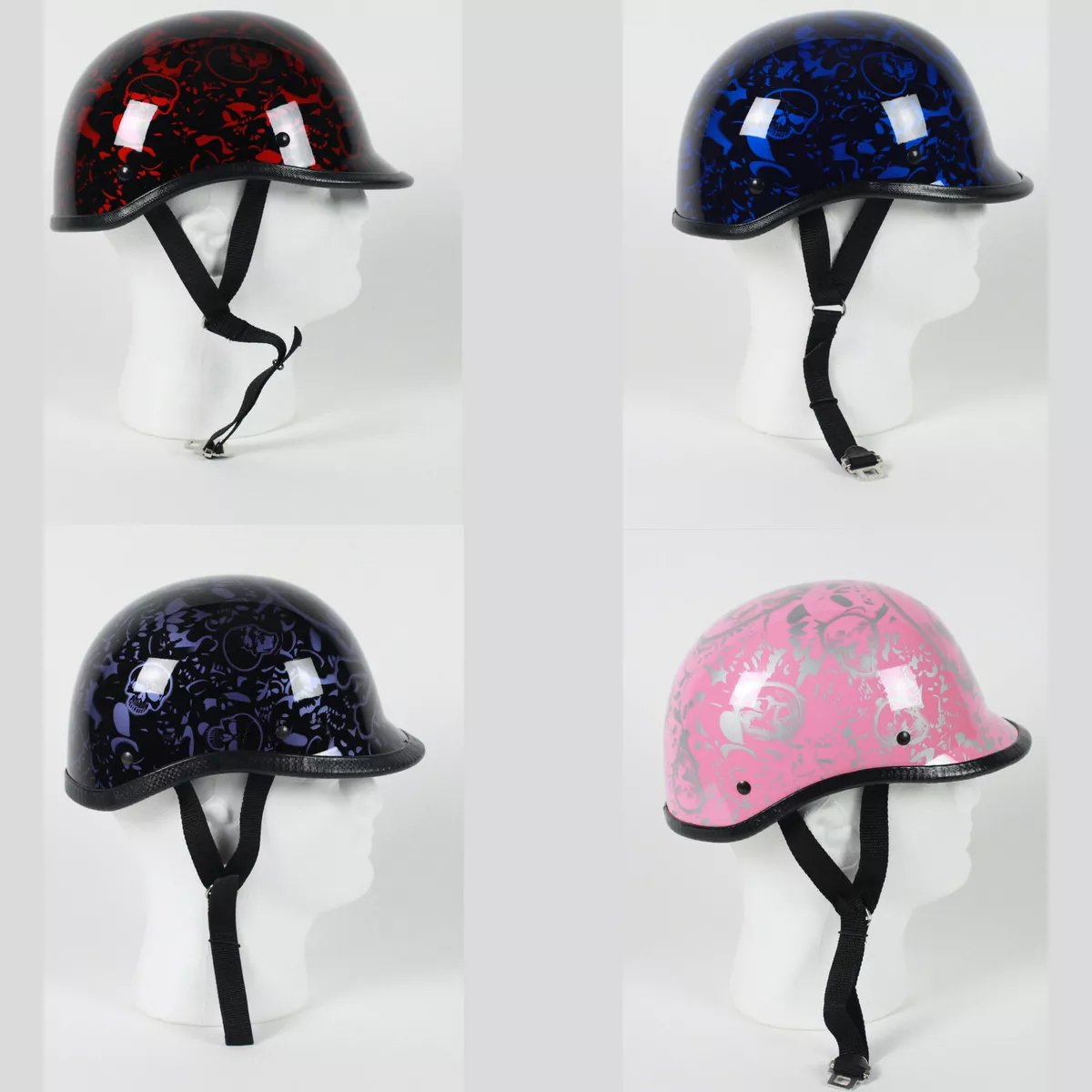 Pink skull best sale helmet