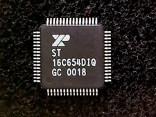 ST16C654DIQ - Exar 2.97V TO 5.5V QUAD UART WITH 64-BYTE FIFO (QFP-64) GENUINE