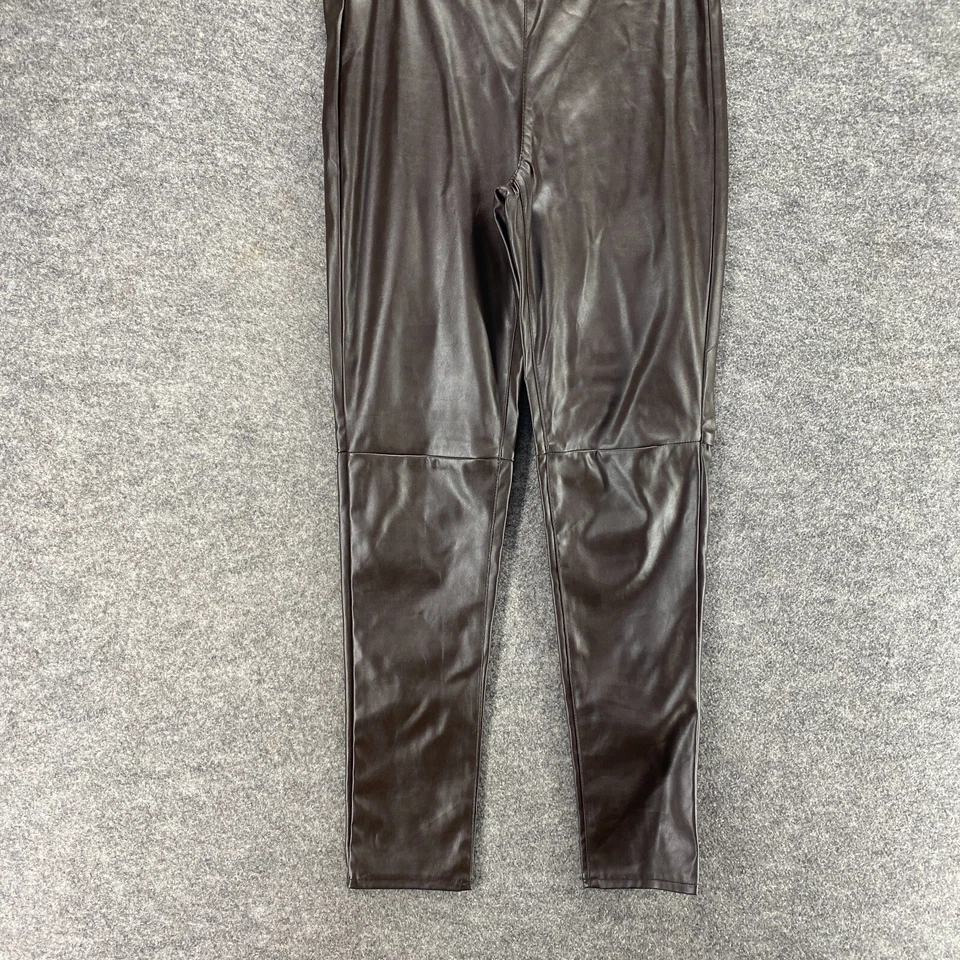 Michael Kors Pants Women 8 Black Mid Rise Flat Front Skinny Pull On Chino Casual - Image 4 of 4