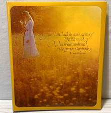 Vtg 1972 Hallmark Memory Mount  Love  Scrapbook Photo Album New in Box Yellow