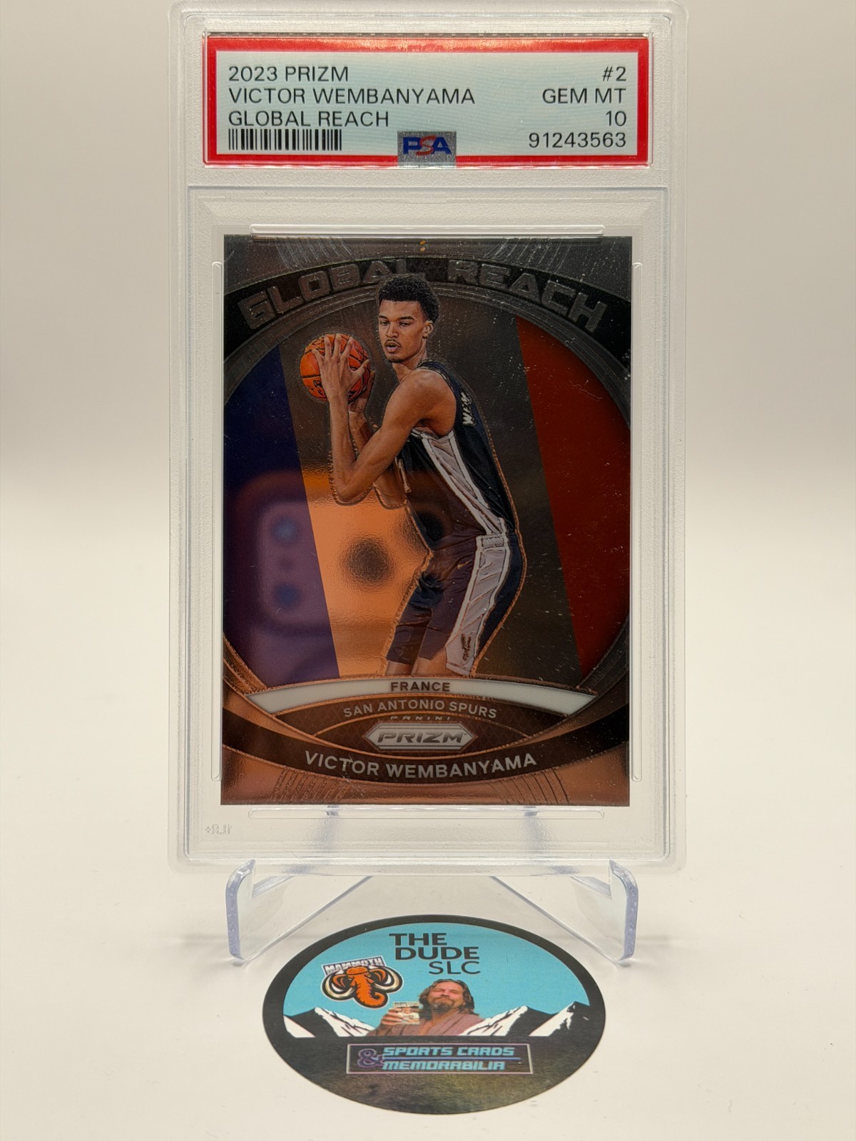Victor Wembanyama - Rookie - PSA 10: 2023-24 Panini Prizm Global Reach #2 MINT!