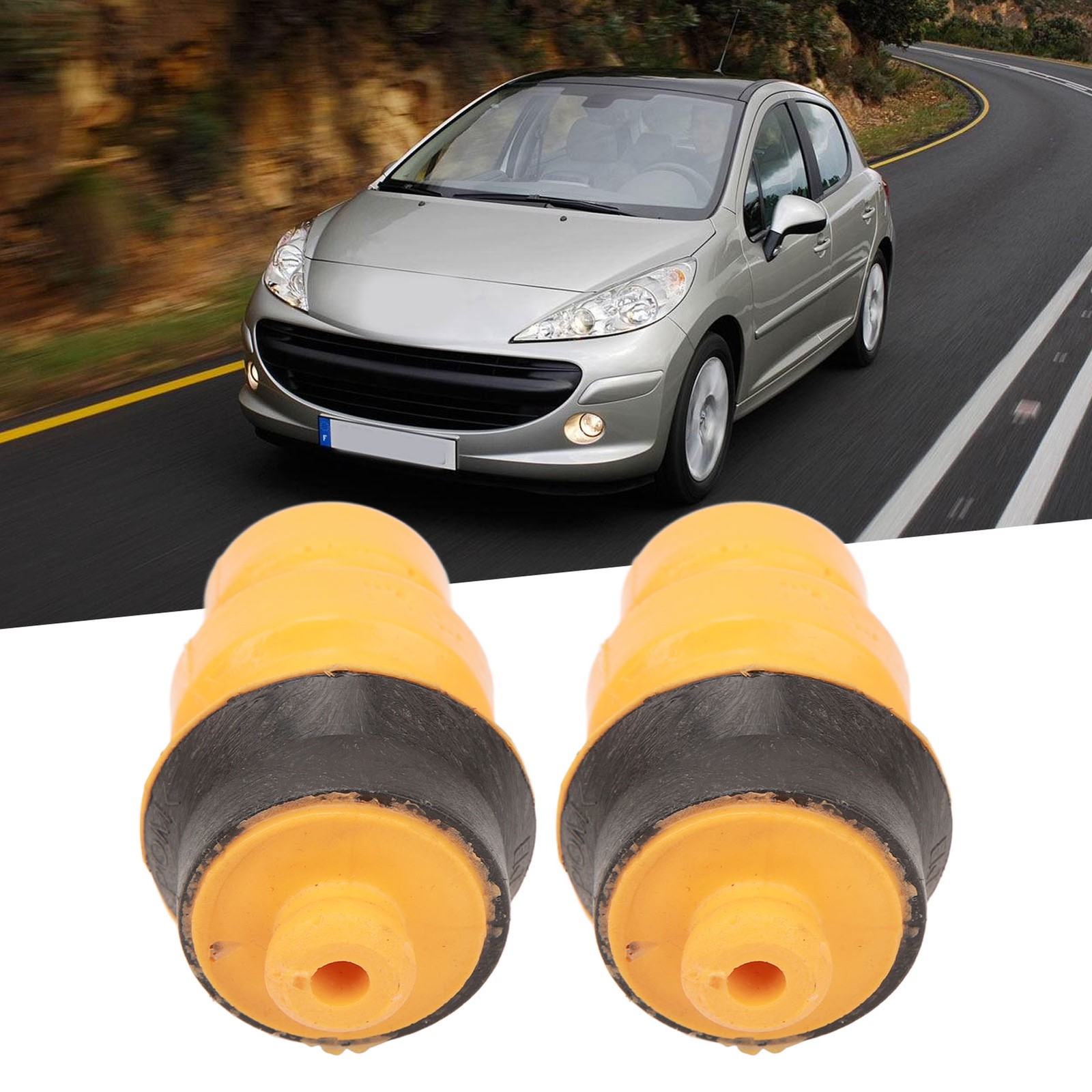 _2Pcs Rear Axle Suspension Shock Absorber Mount 516680 Bump Stop Buffer Block