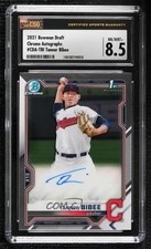 2021 Bowman Draft Chrome Pick Tanner Bibee #CDA-TBI CSG 8.5 Auto 0n9a