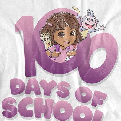 Dora the Explorer 100 Days Unisex Adult T-Shirt S-5XL, White | eBay