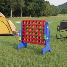 3-in-1 Fun Garden Game Play Set Giant 4-In-A Row Jumbo 4-to-Score Connect Games 