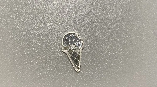 1 Gram .999 Fine Pure Silver Ice Cream Bullion Mini Art Proof Bar