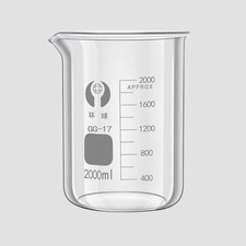 2000ml Glass Beaker Borosilicate Glass Beakers Chemistry Laboratory Glassware