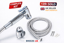 Hand Held Bidet Spray Set Toilet Shattaf Hygienic Bathroom Shower Kit