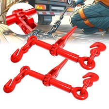 Ratchet Chain Binders 14 - 516 2 Pack Load Binder With 2 Grab Hooks