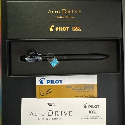 [Unused] Pilot Acro Drive Limited 100th Anniversary Black with box