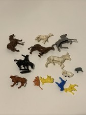 13x Vintage Plastic Toy Animals Bundle Joblot