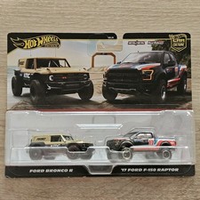 HOT WHEELS CAR CULTURE HBL96 . FORD BRONCO R et '17 FORD F-150 RAPTOR HRR77