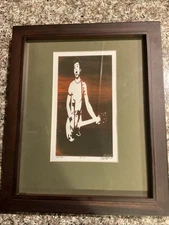 Fear Lee Ving 4x7” Print Signed By Artist Matted And Framed