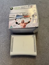 Microsoft Xbox 360 White Console Zephyr HDMI 3 x Controllers Smackdown Boxed