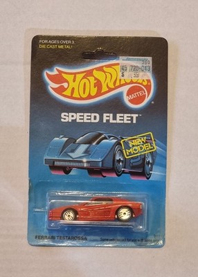 Hot Wheels Ferrari Testarossa Speed Fleet 1988 Unpunched Rare Vintage Classic