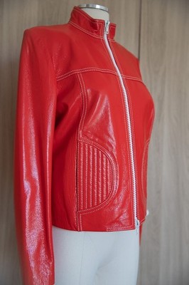 RARE 2010s Phoebe Philo for Celine Lambskin Laminated Leather Jacket