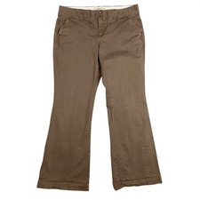 Old Navy Perfect Superflare Low Rise Favorite Khaki Womens Size 12 Brown Pants