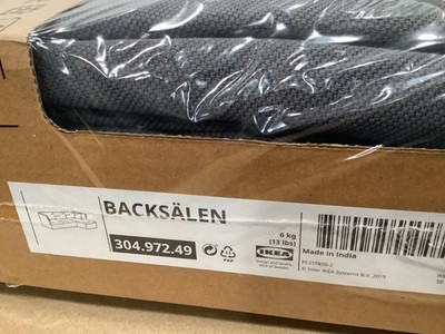 IKEA BACKSALEN BACKSÄLEN COVER For Sofa With Chaise Hallarp Gray