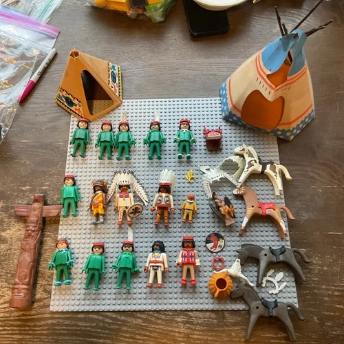 Playmobil Geobra Lucky Rare🍀 15 Lot Of People & Accessories Vintage 1974-now #2