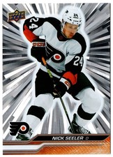 2023-24 Upper Deck Series 1 Outburst Silver NICK SEELER #136 Philadelphia Flyers