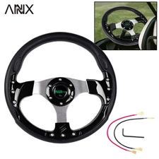 Black 13inch 320mm Universal Drifting Racing Sport Lightweight Steering Wheel