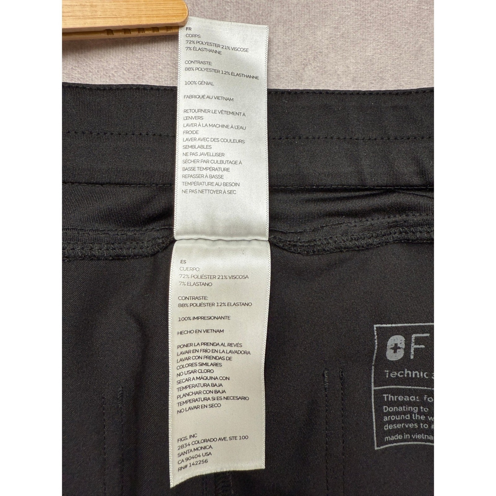 FIGS Technical Collection Black Drawstring Medica… - image 16